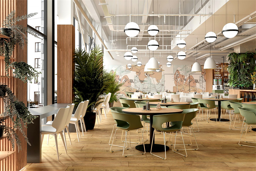 合肥餐飲設計：1000平企業員工餐廳設計效果分享